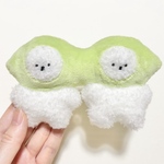 枝豆兄弟 犬 ビションフリーゼのぬいぐるみ ぬい活 マスコット 手芸 人形  stuffed animal bichon frise edamame