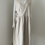 maison様　ご注文品　リネンのカシュクールワンピース