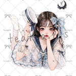 【Z14】teatea.オリジナル 人物ステッカー