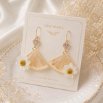 オレンジピアス♡花かんざし