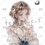 【Z41】teatea.オリジナル 人物ステッカー