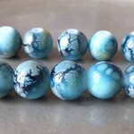チャイナのギョク　地球　Glass beads made in China10個