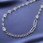 Long Chain Necklace/水晶/gold