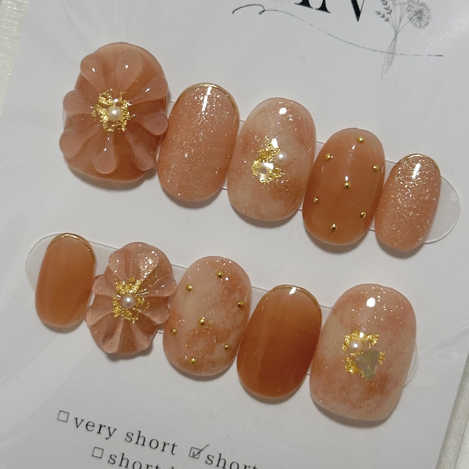 夏セール】2つで4,500円｜ネイルチップ2セット｜両面テープ付き