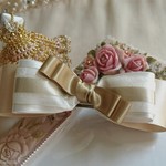 【送料込み】Opera❇with elegant  beige リボンバレッタ 