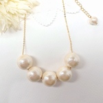 ♡BIGコットンパール5粒♡ネックレス  ♡16mm♡