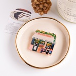 パリのカフェのブローチ フランス