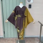 VL203 着物リメイク　着物袖ロングドレス