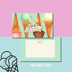 【ice cream shop】メッセージカード　20枚