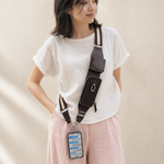 スマホショルダー × ミニ財布 × キーケース｜3層構造レザークロスボディバッグ