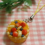 シャルロットケーキ☆ストラップ　樹脂粘土