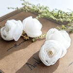 WHITE ROSE【ホワイトローズ】｜ピアス／イヤリング｜アレルギー対応・サージカルステンレス（金具変更可）