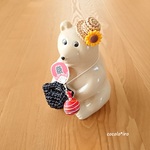しろくま貯金箱用　夏祭り🏮　　　　　　マルシェバッグ col. black