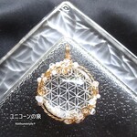 ヒマラヤ産水晶のフラワー・オブ・ライフぺンダント（ワイヤージュエリー☆ワイヤーアクセサリー☆ワイヤーラッピング天然石ネックレス☆KuthumistyleⓇ☆クツミスタイル）