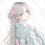 [Summer-82]夏シリーズ　RICA オリジナルステッカー　人物ステッカー　女の子　コラージュ素材