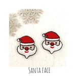 【X'mas】2枚セット‼︎可愛いサンタのワッペン✳︎アイロン