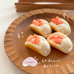 ももオムレットあざらしさんチャーム￤フェイクフスイーツ ミニチュアフード 食品サンプル オムレット