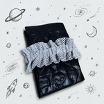 おみそ様オーダー👽宇宙人キルティングのブックカバー｜