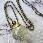 アキノノゲシ　25mmレジン球体ペンダント　