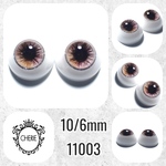 11003 ✤ 10/6mm ドール用アイチップ