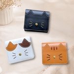 【翌日発送可】Dear Cat ! コンパクト財布／黒猫・茶トラ・三毛猫／肉球チャーム付き◆無料特典あり!
