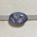 夏の花火 お祭 帯留め(ブルー)