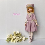 リカちゃん服　ブライス服　アンティーク風ドレス　スイートメモリー🕰️🌹
