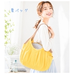 グラニーがまぐちバッグ　大きめがま口　旅行　ふっくらバッグ　帆布　シンプル　A4サイズ収納可　ママバッグ　散歩