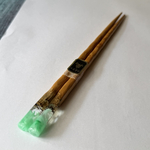 木とレジン　鉱石の箸【翡翠】再販