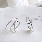 silver925 triple & universe mini イヤーカフ2点セット