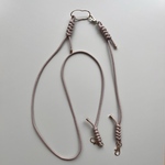 【新作記念・特別価格】lien strap｜ピンクベージュ｜華奢なショルダーストラップ｜スマホショルダー｜シンプル｜ 上品｜ 2WAY ｜パラコード｜ニュアンスカラー｜淡色｜ストラップ｜ギフト