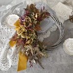 ⭐︎限定１点特別価格⭐︎ autumn whisper wreath【秋リース・アネモネ・玄関リース・造花リース・大きいリース】