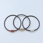 3本SET HAIR TIE:「Woody」scent シリコンヘアゴム