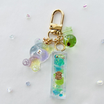 ANIMAL BOX♡夏祭りベア⭐︎　　　　シャカシャカ　キーホルダー　レジン　アニマル　スイーツ　プレゼント　ミニチュア　フェイクスイーツ　鉱石　ジュエル　マルチカラー　虹色　星