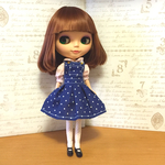 ブライス リカちゃん サイズOF サロペットワンピとブラウスセット