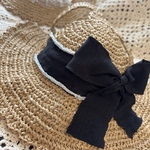  L size brown BLACK ribbon