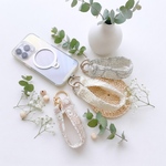 【選べる】大人可愛い♡ インド刺繍スマホ ハンドストラップ