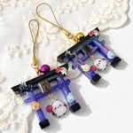 No.19 お祭り神社×シマエナガ　キーホルダー