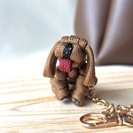うちの子に似てるかも｜キャバリア風 ルビー｜perottoわんこ| パラコードで結んだバッグチャーム