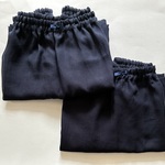 meru2rf様オーダー品2枚・幅広ペチコート＊ 濃紺・70cm丈・綿混（スカート型）