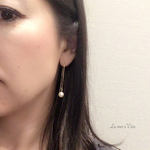 お肌にやさしいシリーズ〜14Kgfアメリカンgenuine pearlピアス*e’Crin*