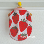 犬服 🧊クールクロス🧊 1着あると超便利！濡らしてひんやりクールクロス使用！ビッグベリータンク🍓 サイズもたくさんあります★【送料無料】