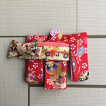オビツ11 晴れ着(赤・鞠柄)