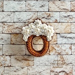 Sunglasses Holder Brown 〜Coup de Coeur〜ビーズ刺繍ブローチ
