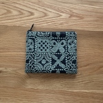 ◯mina perhonen  forest tile  フラットポーチ  ミナペルホネン の刺繍生地　
