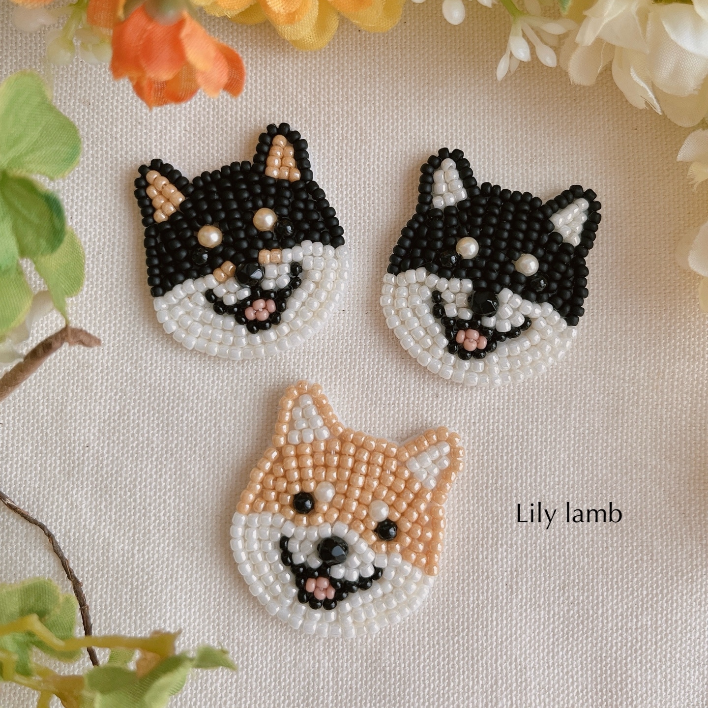 ビーズ刺繍のタツノオトシゴ※受注制作 - L ILY LAMB'S GALLERY | minne