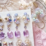 Swarovski bijou＆lilac charm