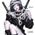 《 No.1295 》Sakuraꕤ オリジナル人物ステッカー シール ステッカー