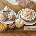 【再販】ミニチュア＊桃のスイーツセット