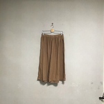 リネン　ギャザーパンツ